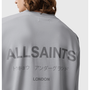 AllSaints Underground Relaxed Fit Crew Neck Sweatshirt